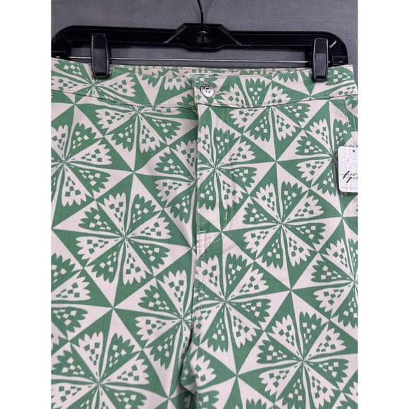 Free People Youthquake Printed Crop Flare Jeans - Picture 4 of 9
